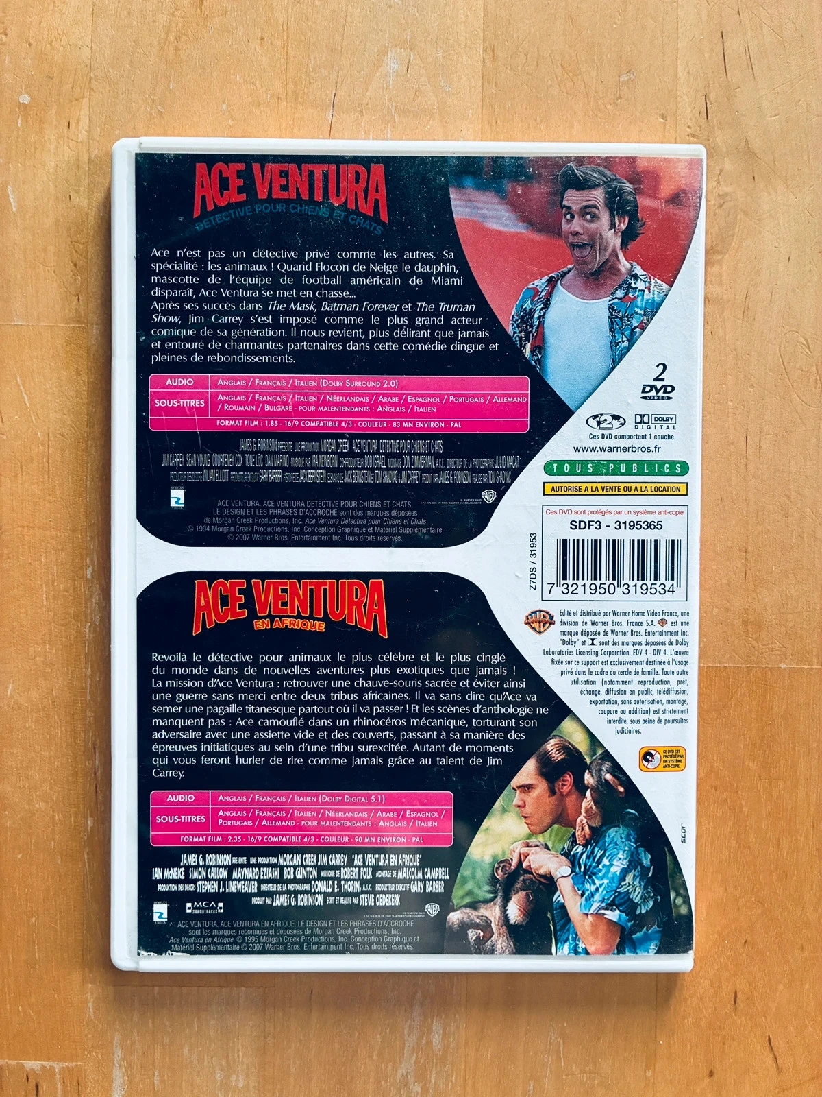 DVD duplo slim Ace Ventura e Ace Ventura na África Jim Carrey. – photo 3